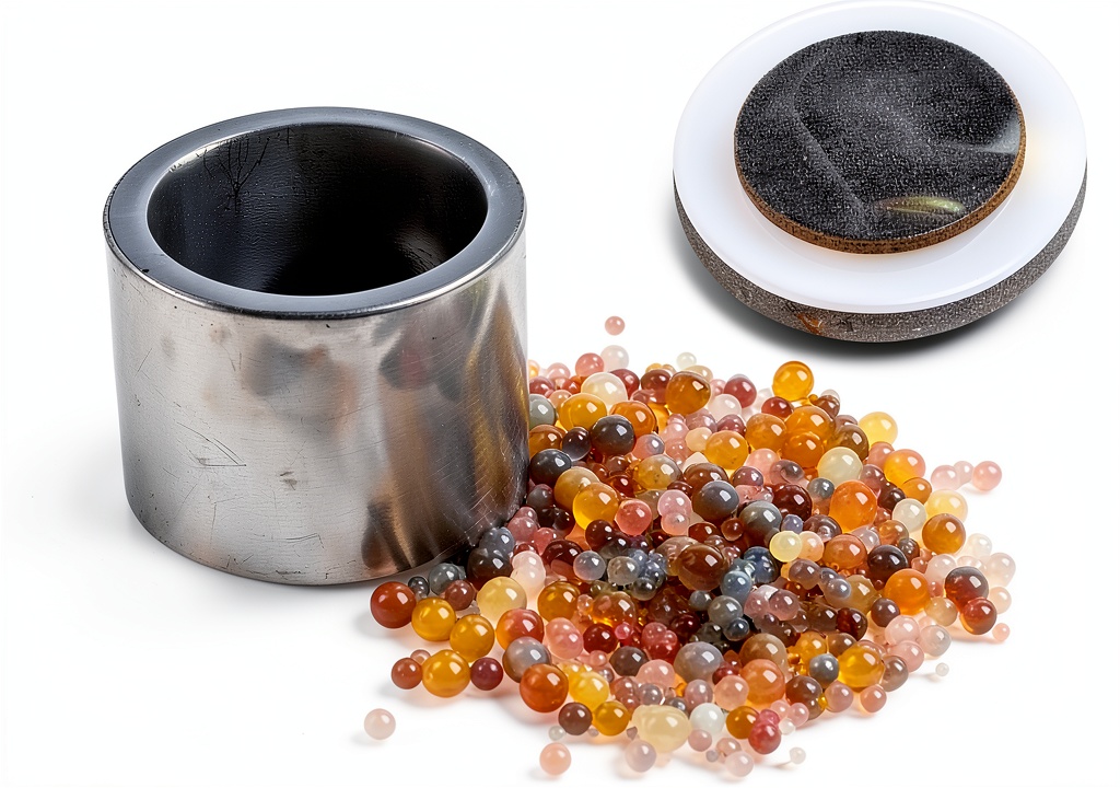 Futt agate ball mill in a laboratory setting