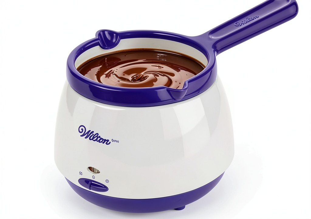 Installing Wilton Chocolate Melting Pot Silicone Dishwasher Safe Candy on a kitchen counter