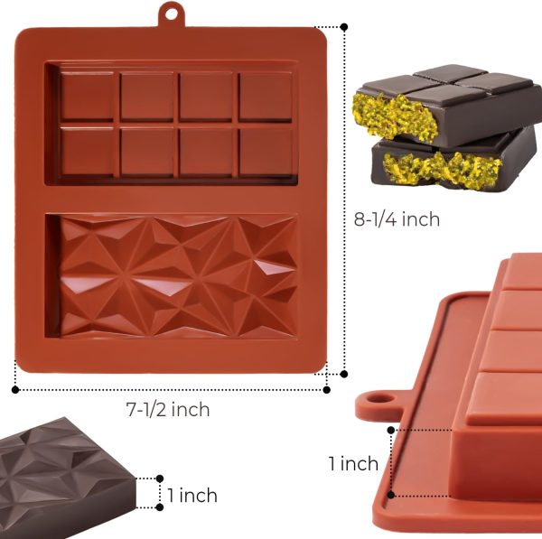 UWILLION Chocolate Mold BPA Free Silicone Pistachio Paste-1