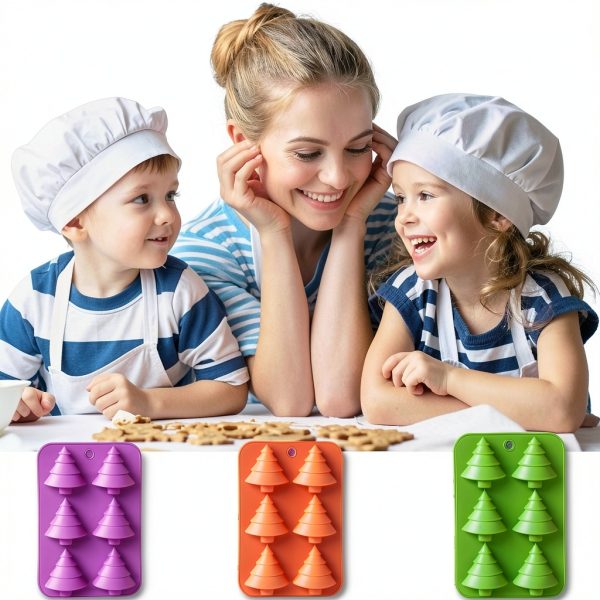 Silicone Christmas Tree Mold Accfore Food Grade-5