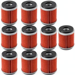 Vkinman Yamaha YFZ450 Oil Filter 10 Pack Durable Metal Construction-0