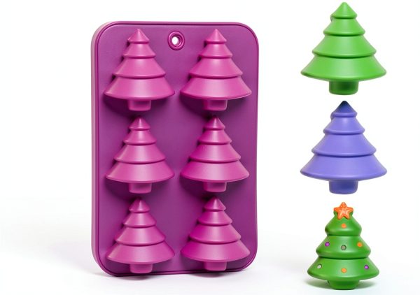 Silicone Christmas Tree Mold Accfore Food Grade-2