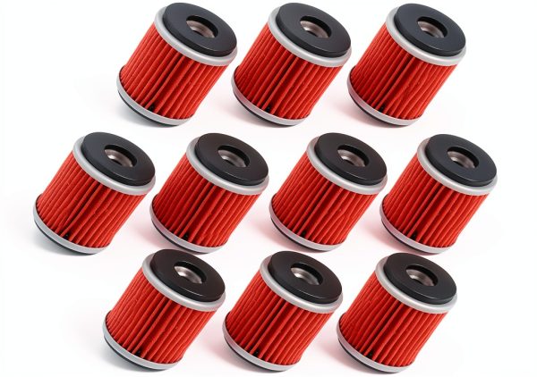 Vkinman Yamaha YFZ450 Oil Filter 10 Pack Durable Metal Construction-1