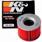 K&N High Flow Oil Filter KN-401 Synthetic Blend Performance Part for-0