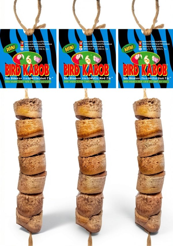 Bird Kabob Mini 3 Pack by Wesco Shreddable Biodegradable Bird Toy-0