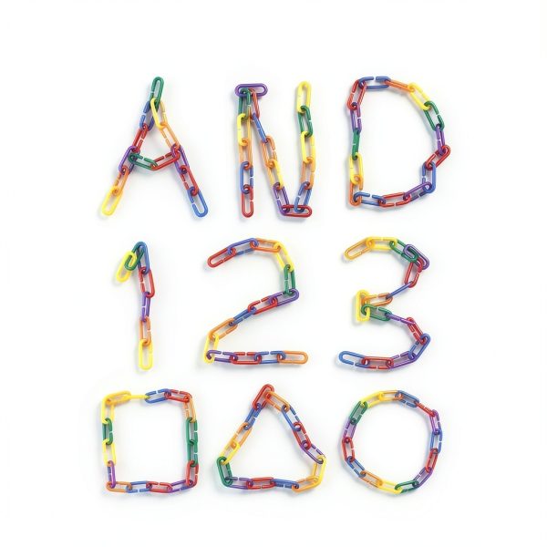 JIALEEY 100PCS Plastic Chain Links, Children's Learning Toy, Mix Color Rainbow DIY C-Clips Chains Hooks Swing Climbing Cage Toys for Bird Sugar Glider Rat Parrot-5