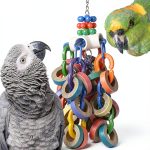 Bagel Cascade Bird Toy Super Bird Creations Large 15" x 4.5"-0