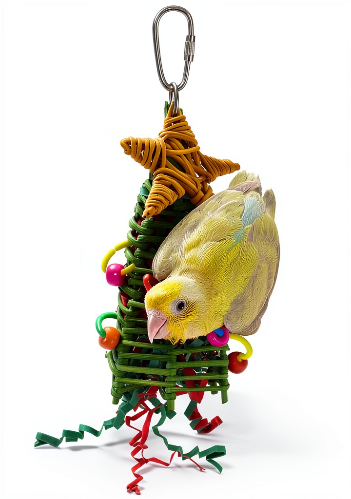 Christmas tree bird toy