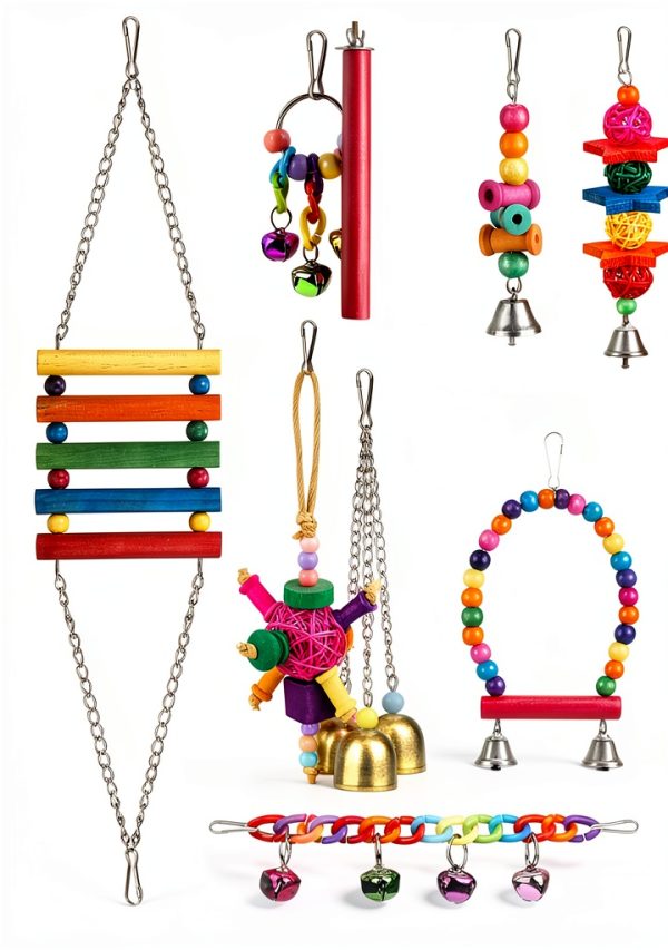 Bird Toys YIXUND Ladder Hammock for Conures-5
