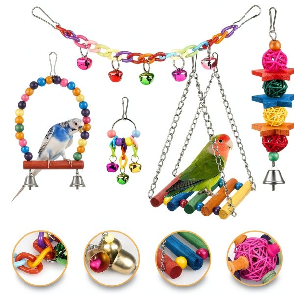 Bird Toys YIXUND Ladder Hammock for Conures-1