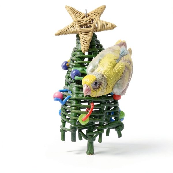 Super Bird Creations SB872 Mini Xmas Tree Bird Toy for Small to Medium-2