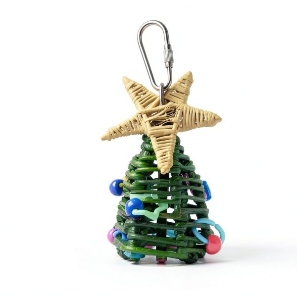 Super Bird Creations SB872 Mini Xmas Tree Bird Toy for Small to Medium-5